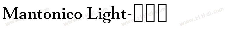 Mantonico Light字体转换